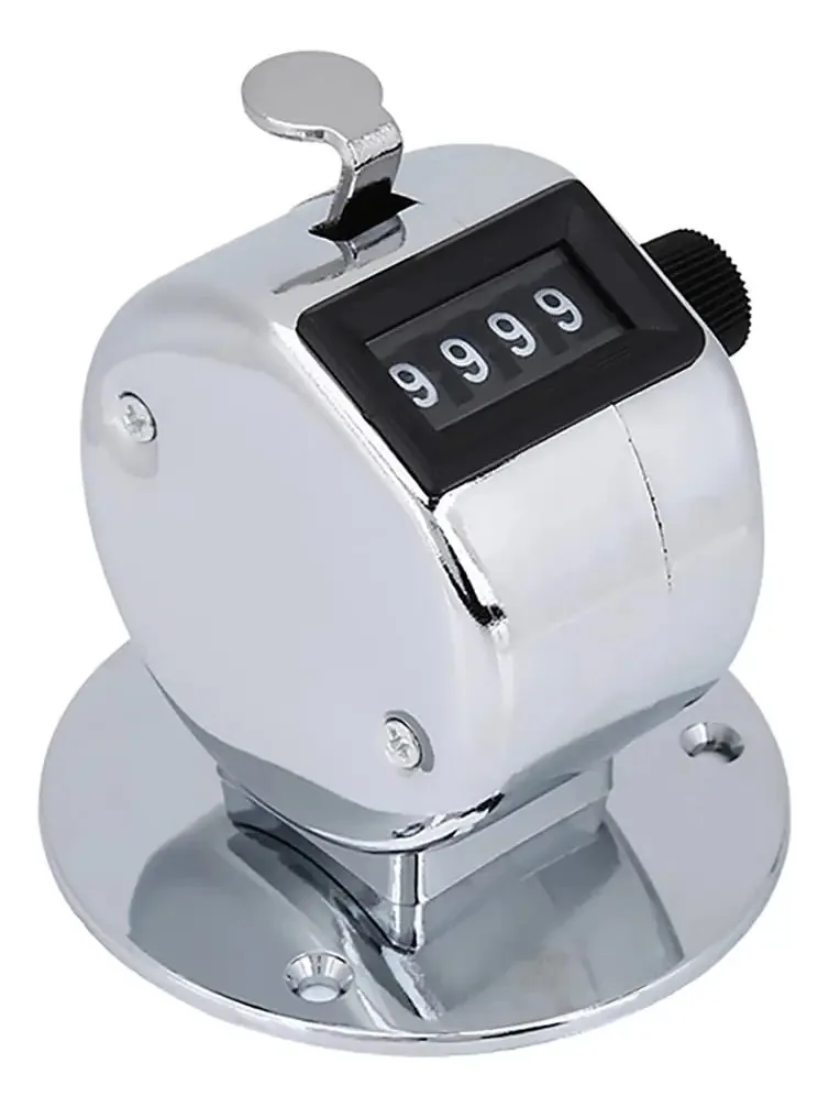 Contador manual, contadores manuais de 4 dígitos Palm Mechanical Counter Clicker Number Counter Hand Step Click Counter Number Count