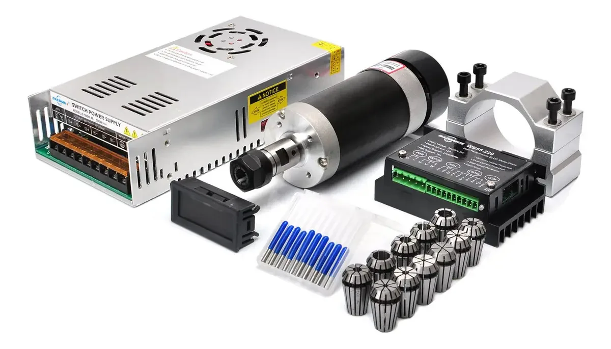 Kit de motor de eixo sem escova CNC 500 W Er16 48 V 12000 R