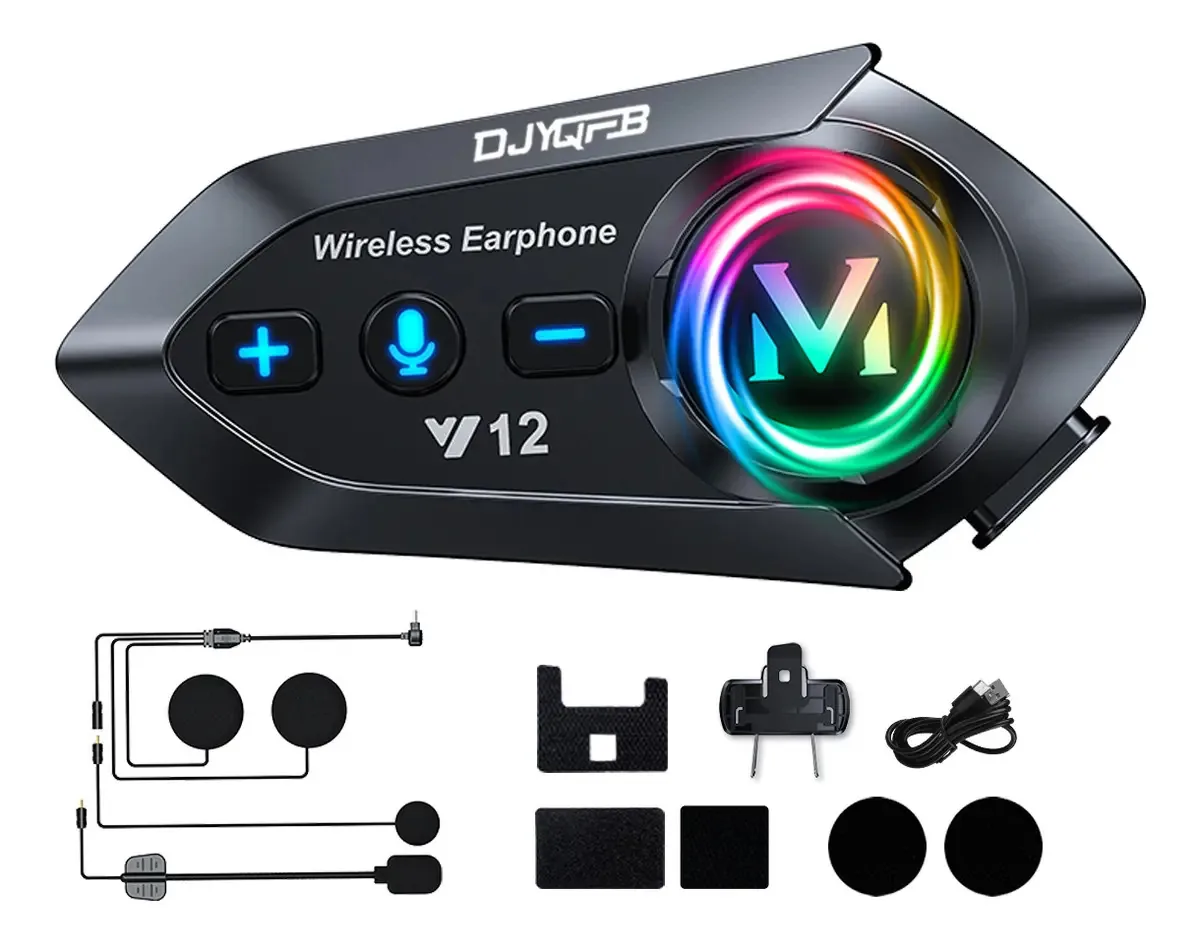 Intercomunicador Bluetooth para capacetes de motocicleta Y12