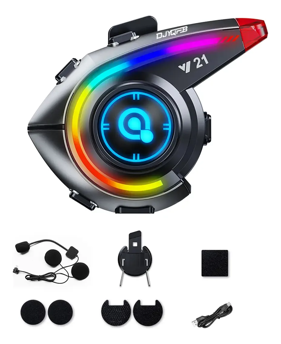 Intercomunicador Bluetooth para capacetes de motocicleta Y21