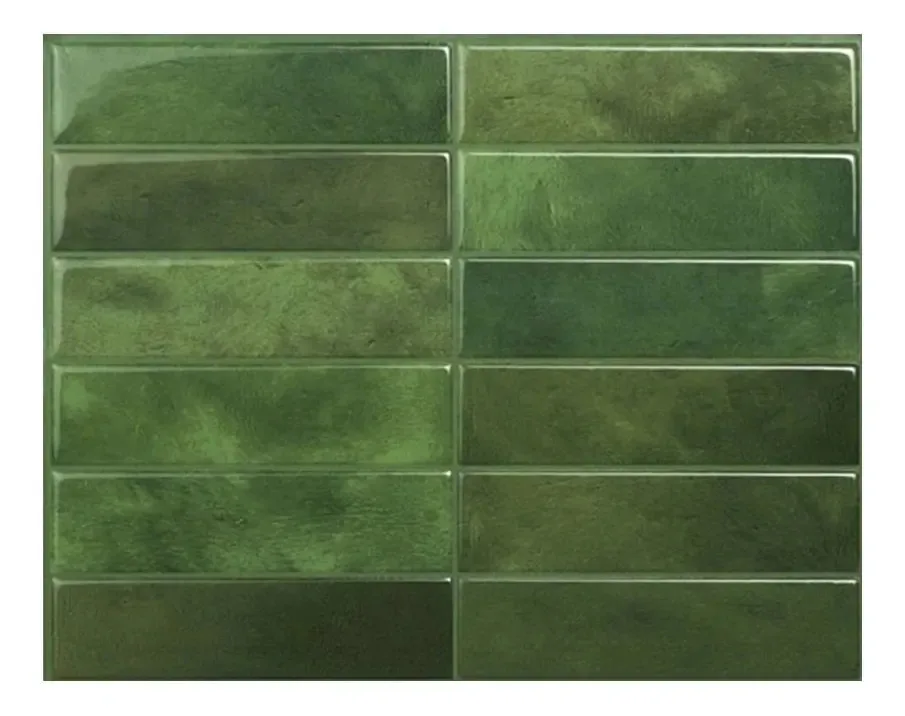 Adesivo De Parede À Prova D'água Para Azulejos Cor Green