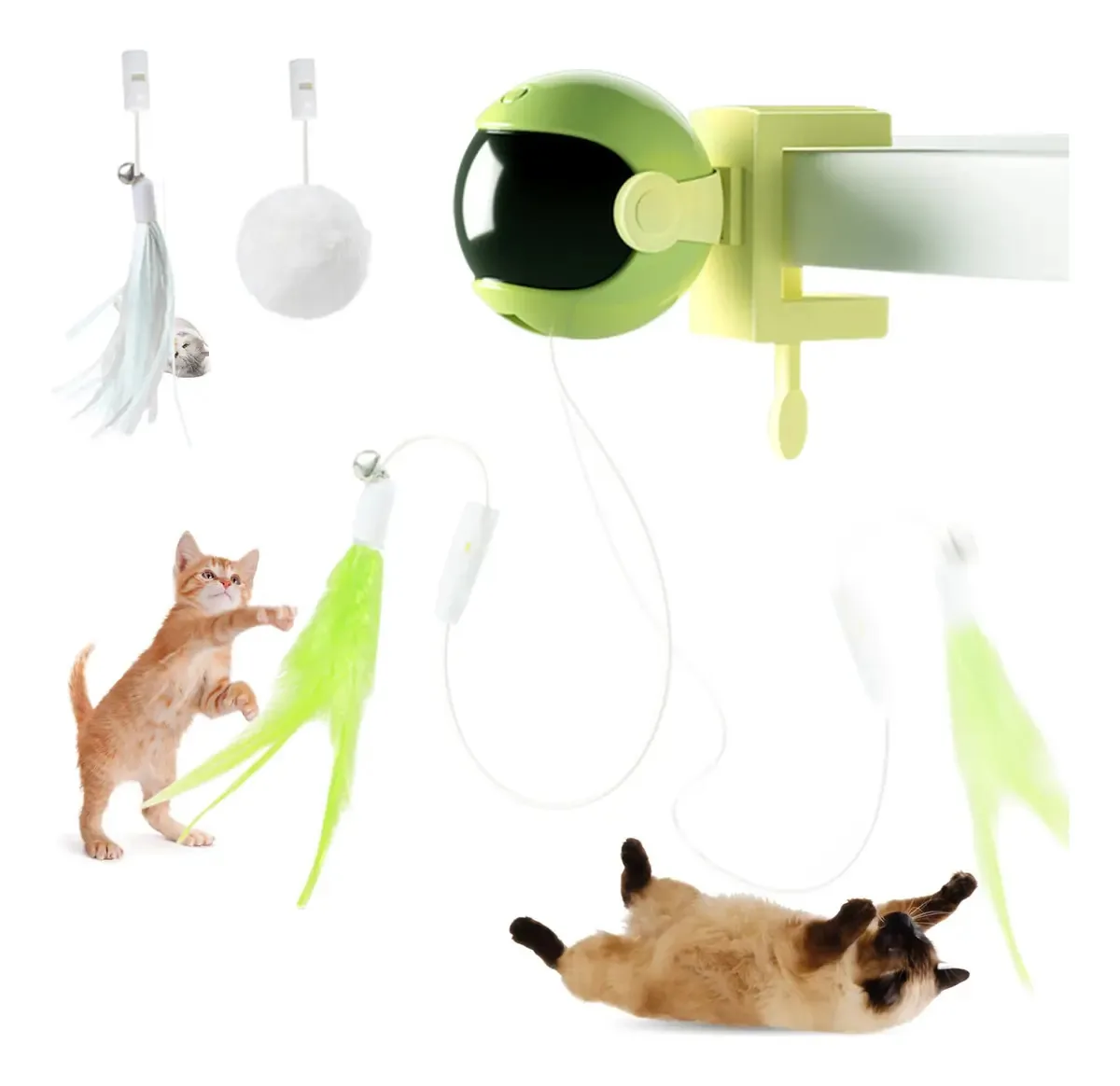 Brinquedos interativos para gatos internos Zalbyuy,