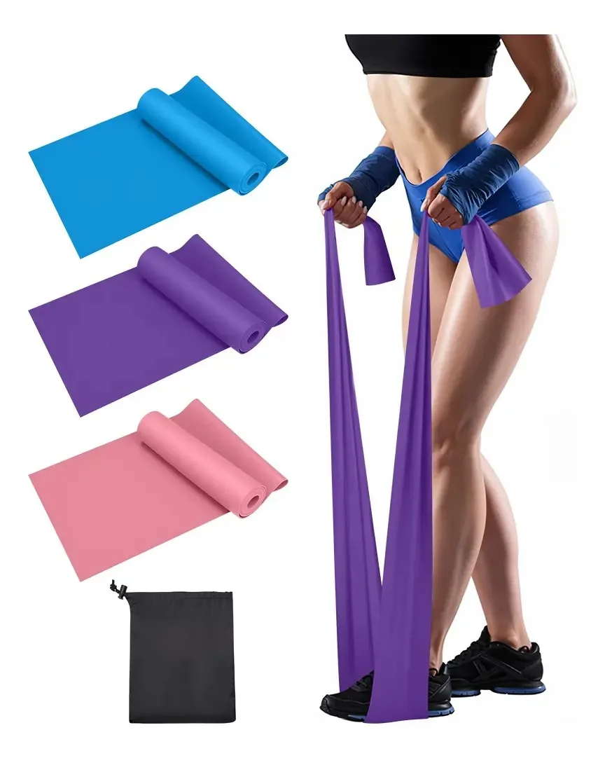 Bandas de resistência elástica, fitness, ioga, 3 peças coloridas, conjunto de 3 peças