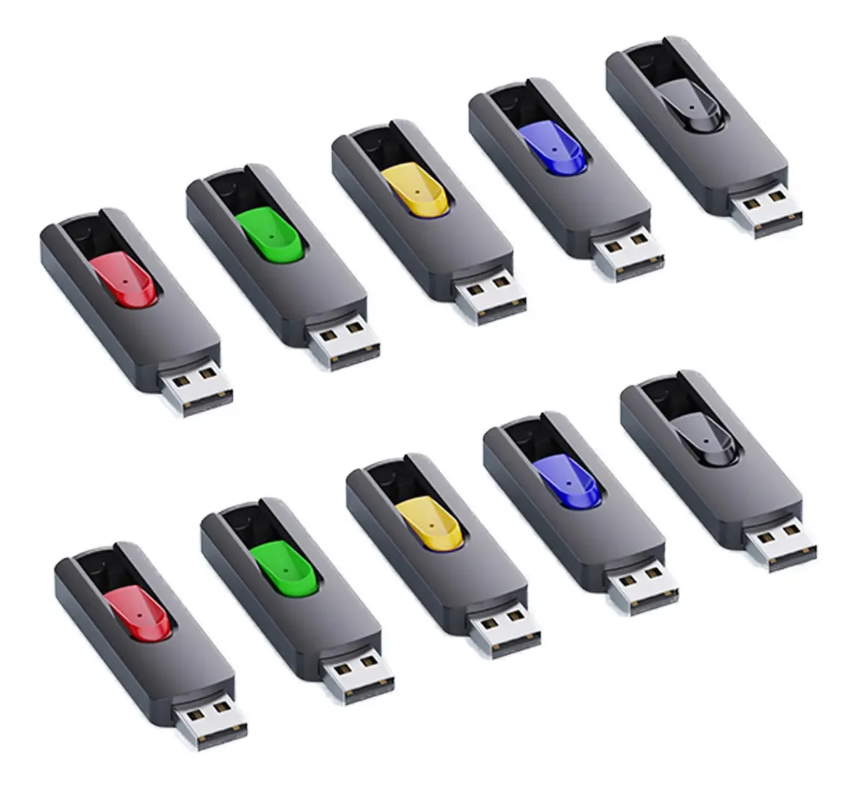 Unidade Flash USB Topesel 10 Pen Drives de 128 MB