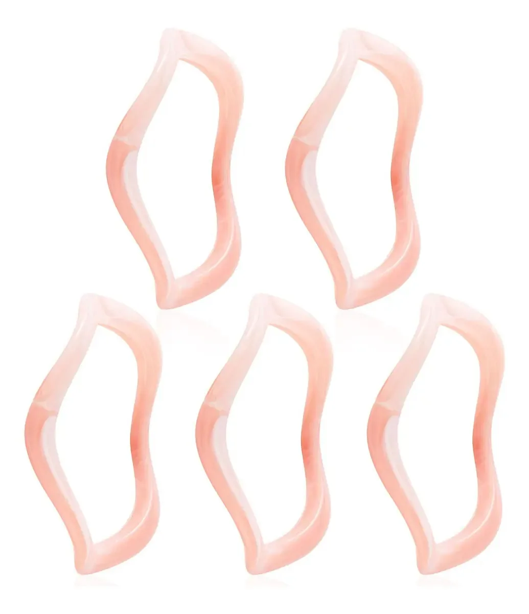 Pulseiras de acrílico Ybmycm 5 grossas para mulheres, pulseiras G