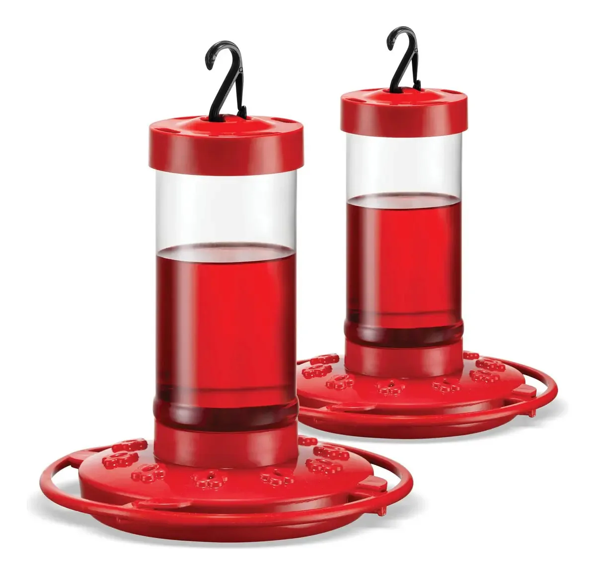 Sewanta Bebedouro para Beija-flor de 16 Onças [conjunto de 2] Alimentadores de Beija-flor de Plástico para Exteriores, Alimentadores de Beija-flores - 10 Portas de Alimentação - Boca Larga para...