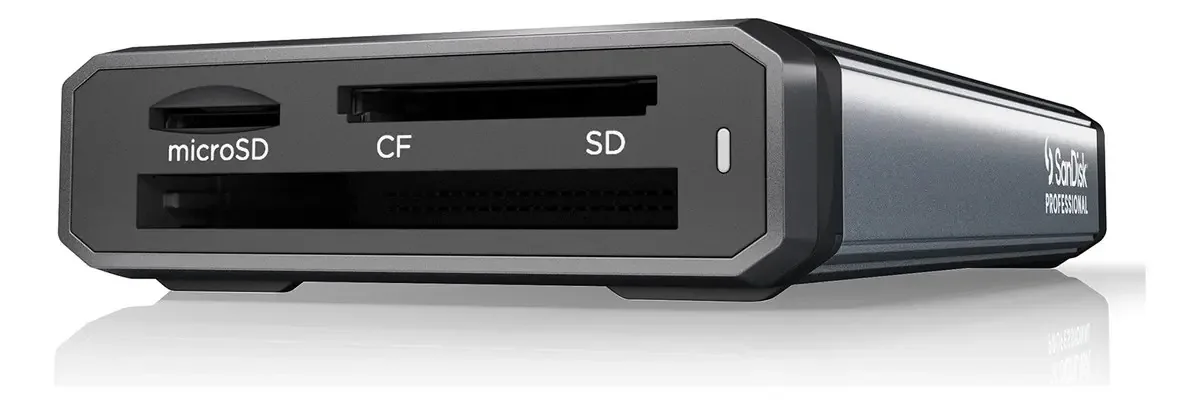 Sandisk Professional Pro-reader Multi-card - Leitor de Cartões Multisslot de Alto Desempenho, USB-C 3.2 Gen 1 - SDPR3A8-0000-GBAND
