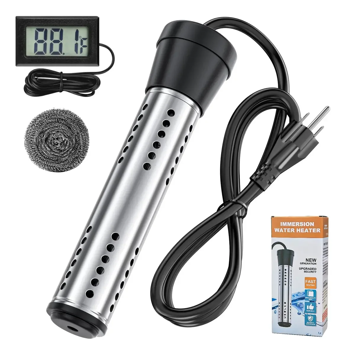 Aquecedor de água de imersão Dastminear 2000w 304 Ss 5l 1