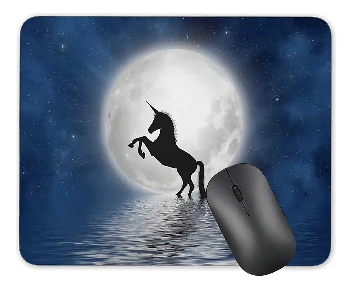 E mouse pad retangular unicórnio, mouse pad