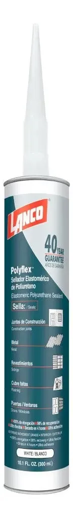 Selante elastomérico branco 300ml Lanco Polyflex
