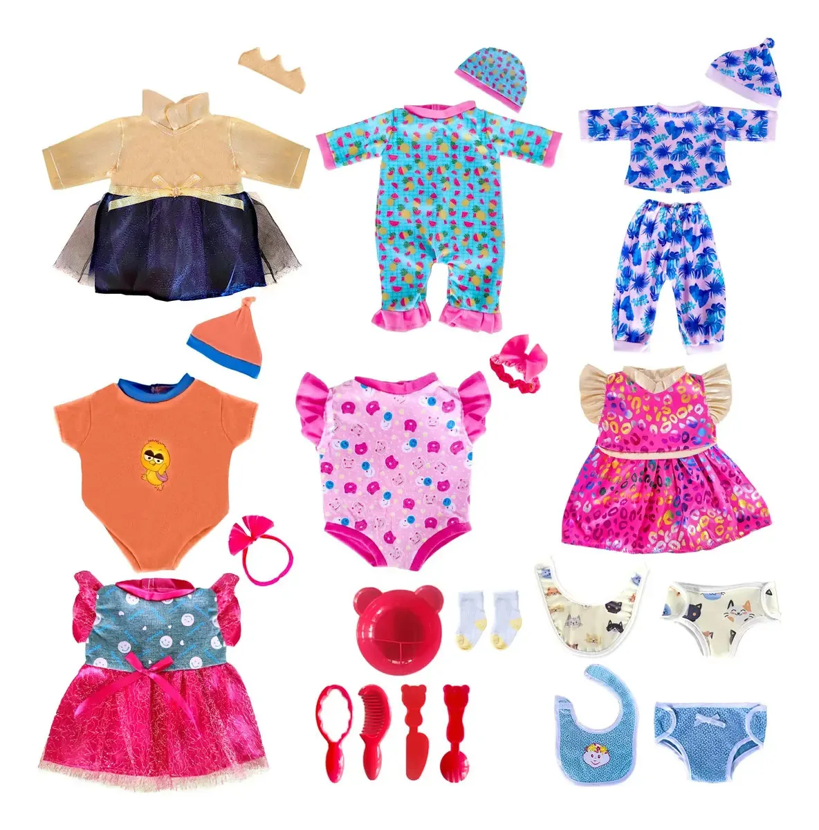 Conjuntos de roupas para bonecas Artst 9 de 14-16 polegadas