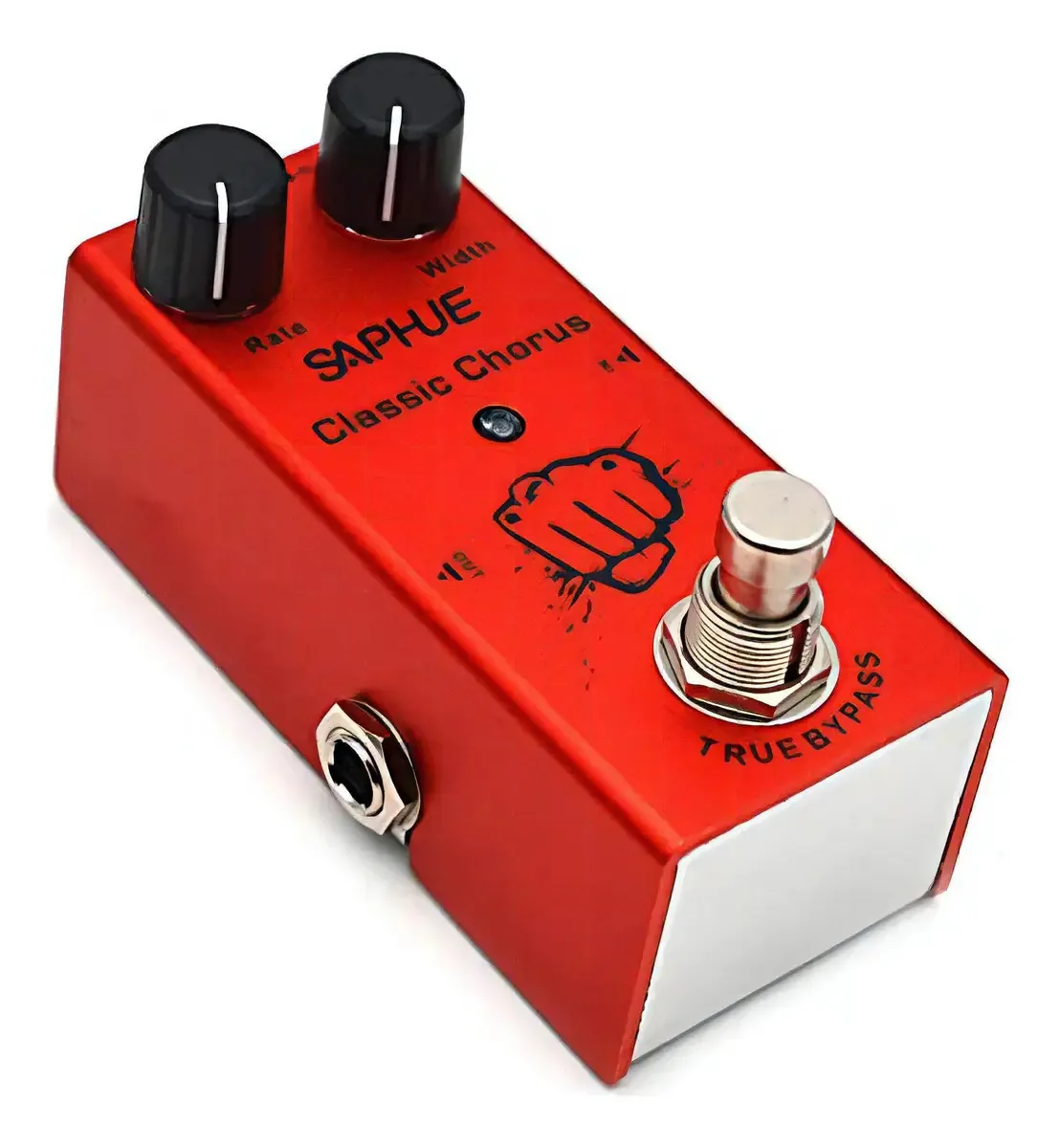 Pedais de efeitos de guitarra Saphue Classic Chorus, pedal de frequência/largura, alta frequência e baixa frequência com caixa metálica de aço, mini single tipo DC 9v com True By