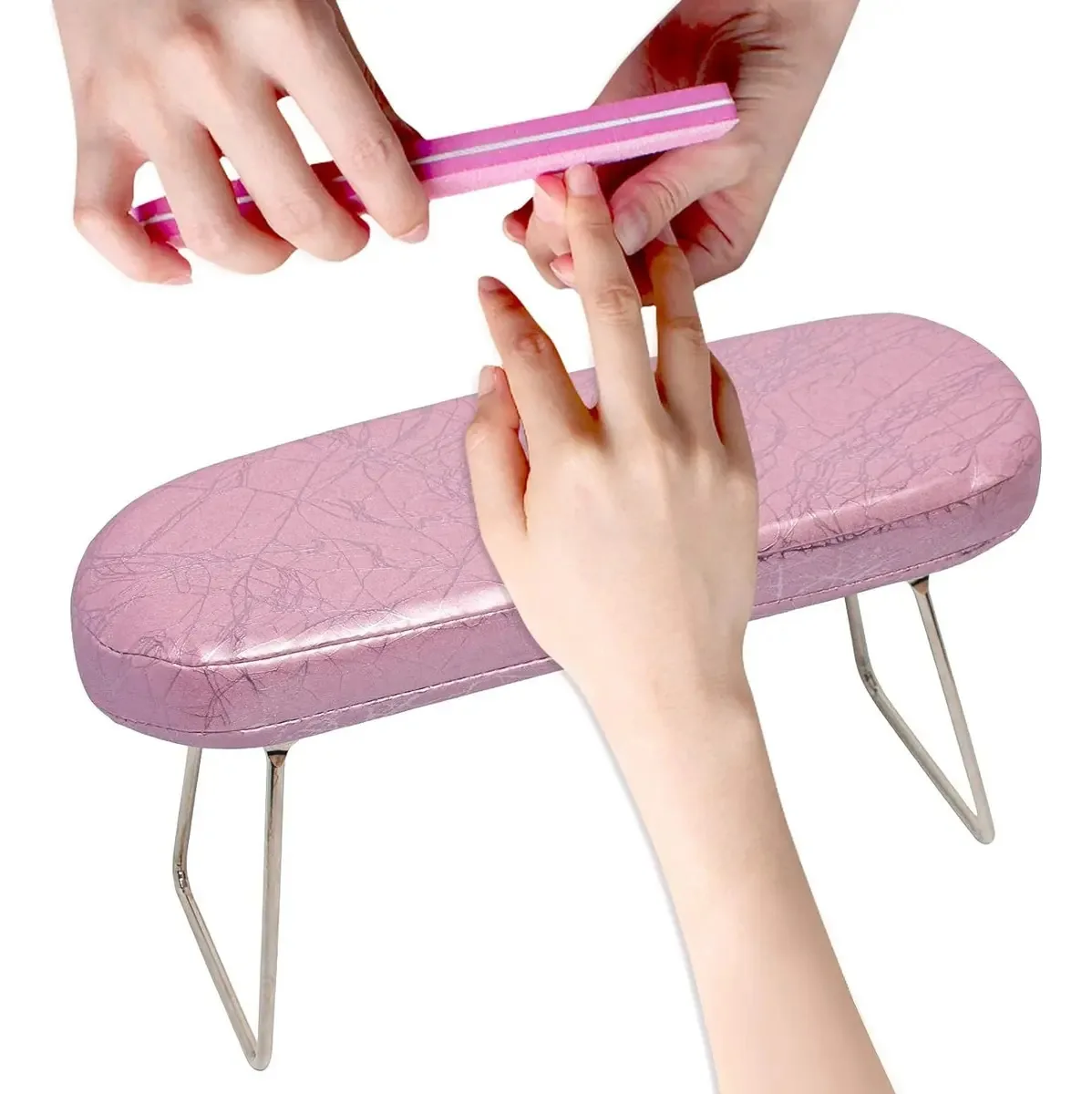 Almofada de unhas com apoios de braços, travesseiro de mão para homem