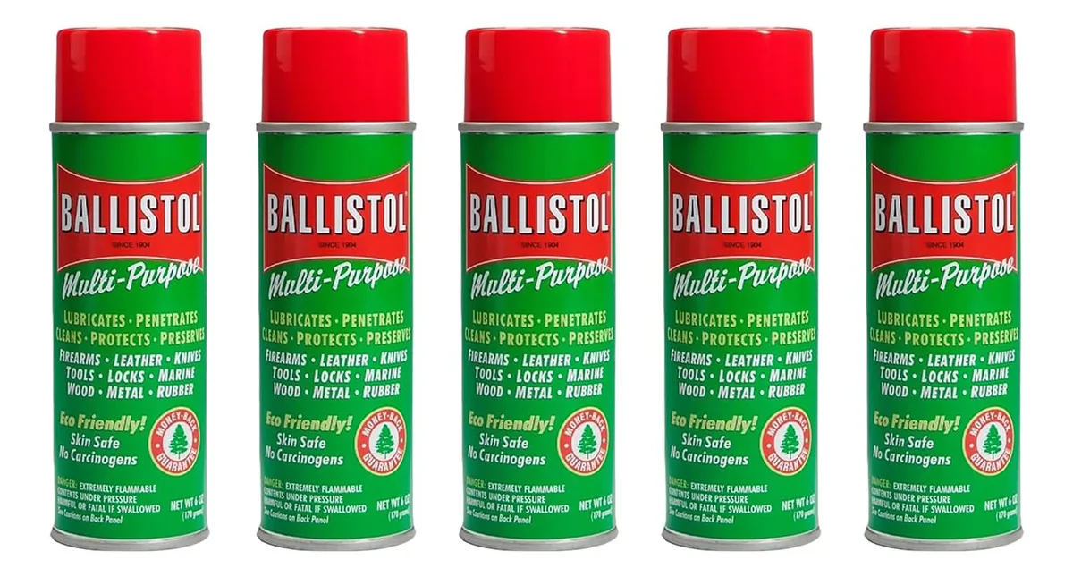 Óleo Multiuso Ballistol, Spray Aerossol, 6 Onças, Pacote com 5