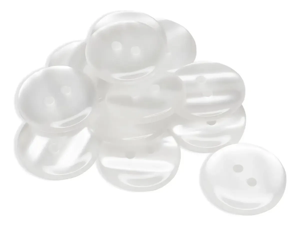 12 peças de botões Pearl Pearl Buttons Imition de 0,75 polegadas