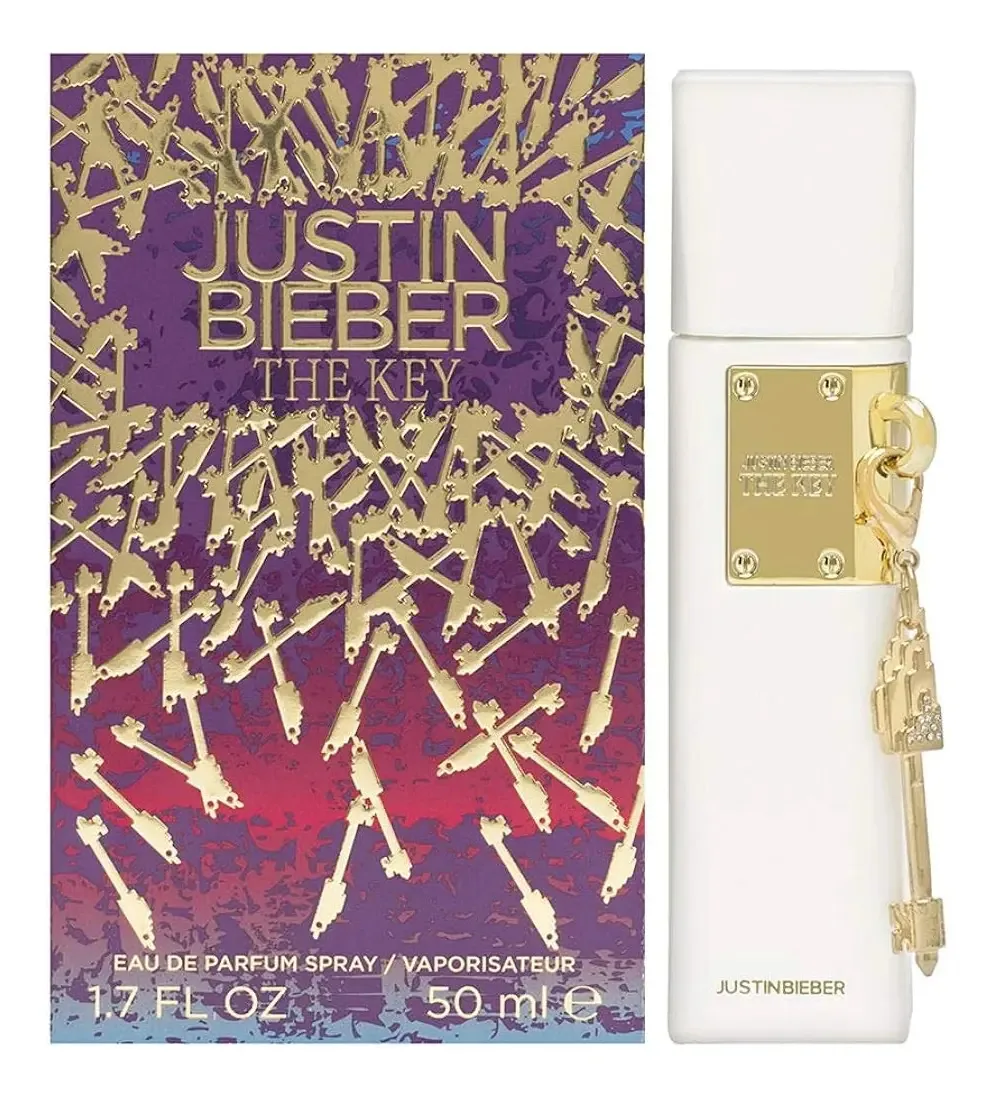 Água de perfume em spray Justin Bieber Key, 1,7 onça