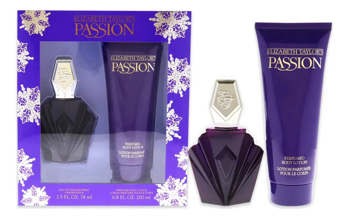 Conjunto de perfumes Elizabeth Taylor Passion para mulheres de
