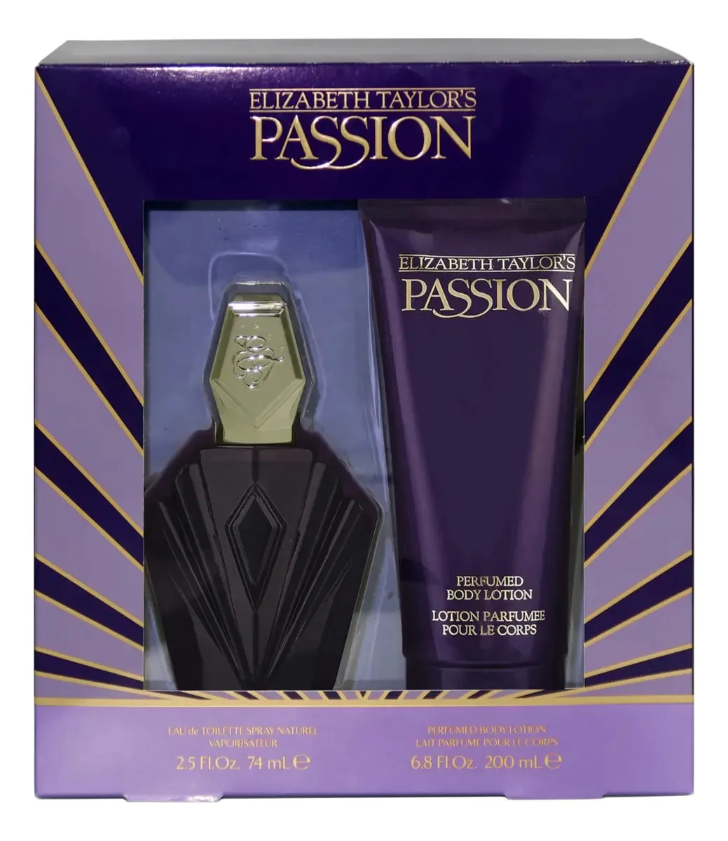 Conjunto de perfumes femininos Elizabeth Taylor Passion