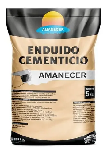 Cimento de Cimento Cinza 5 Kg | Amanecer