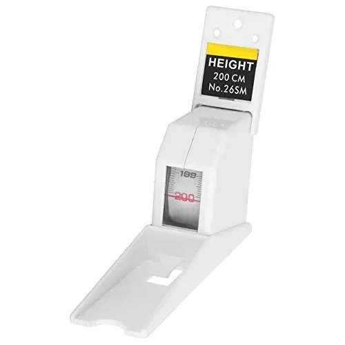 Fita métrica de altura, 2 metros régua de ferramenta de altura de criança adulto retrátil ferramenta de medição de metal para medição de altura(white)