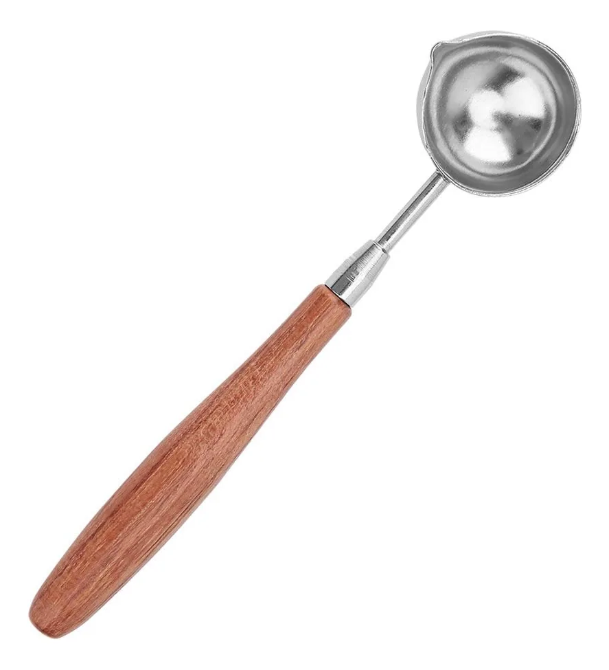 Colher de Fusão de Selos de Cera Kits Aquecedor de Selos de Cera para Vedação de Cera Fabricação de Selos Fogão Aquecedor para Selos de Cera (colher longa)