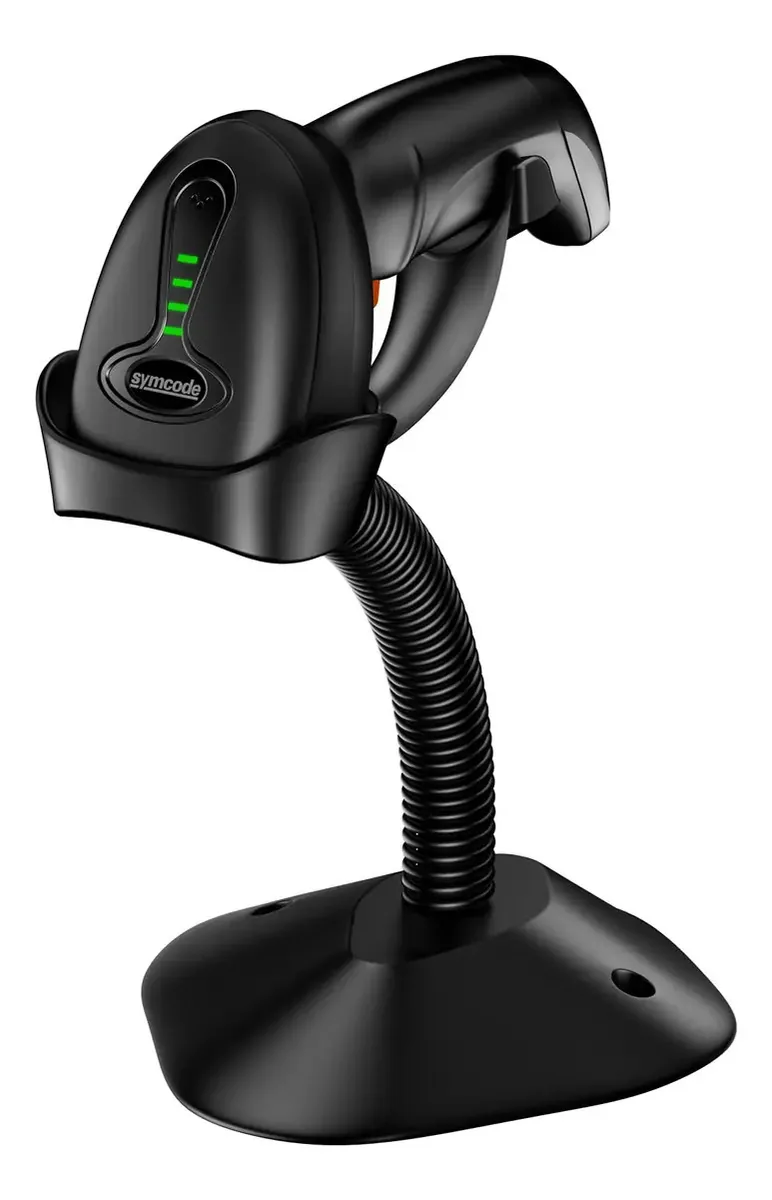 Scanner De Código De Barras Bluetooth Com Suporte, 2.4g Sem Fio E Usb 1d Laser Portátil Leitor De Código De Barras Para Livros De Biblioteca, Inventário De,