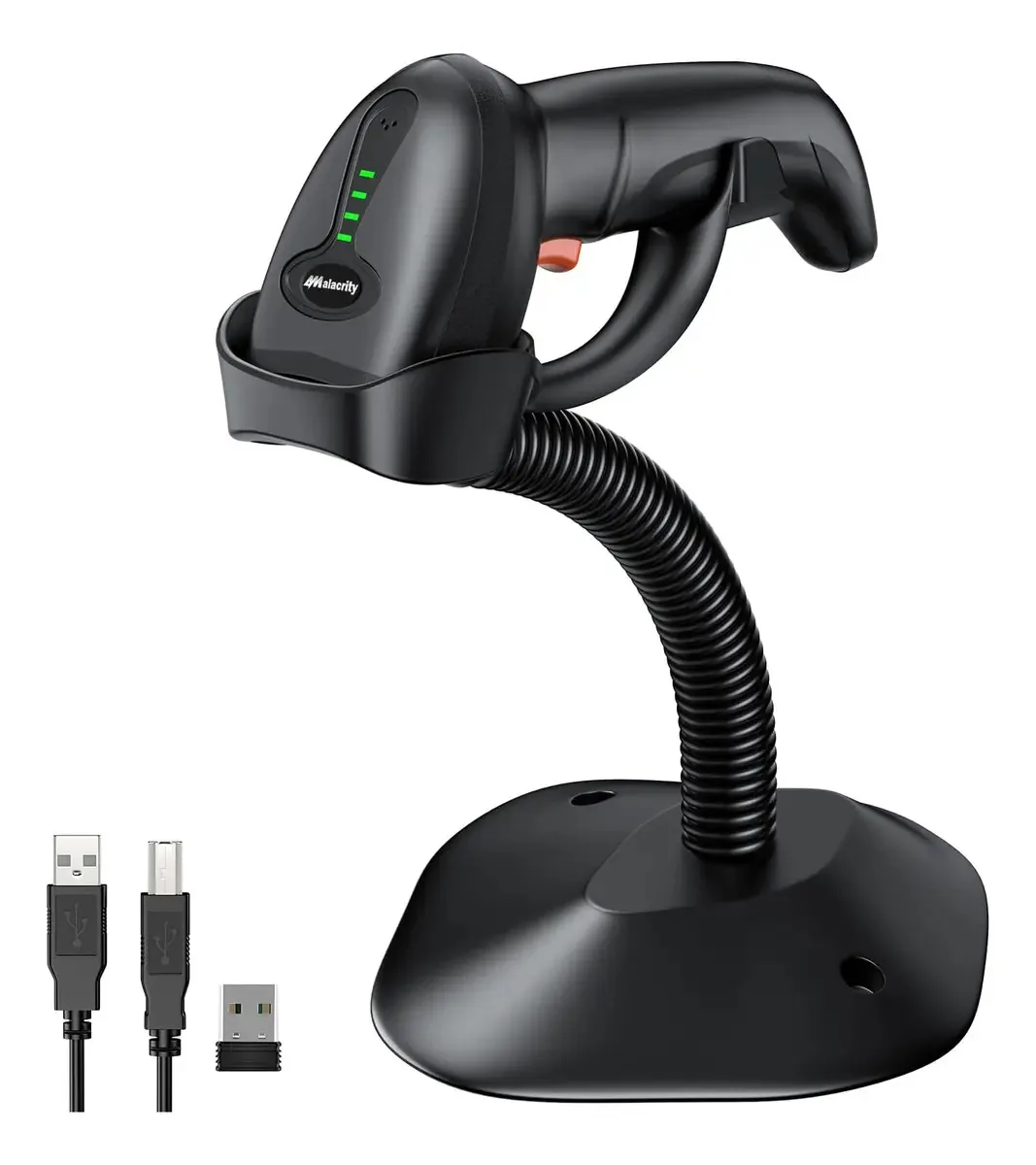 Scanner de código de barras sem fio Bluetooth com suporte