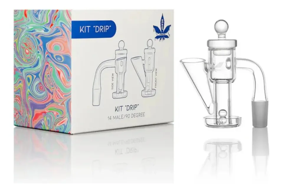 Kit de tigela de vidro Banger Dab Terp, substituição do Aleaf Drip de 14 mm