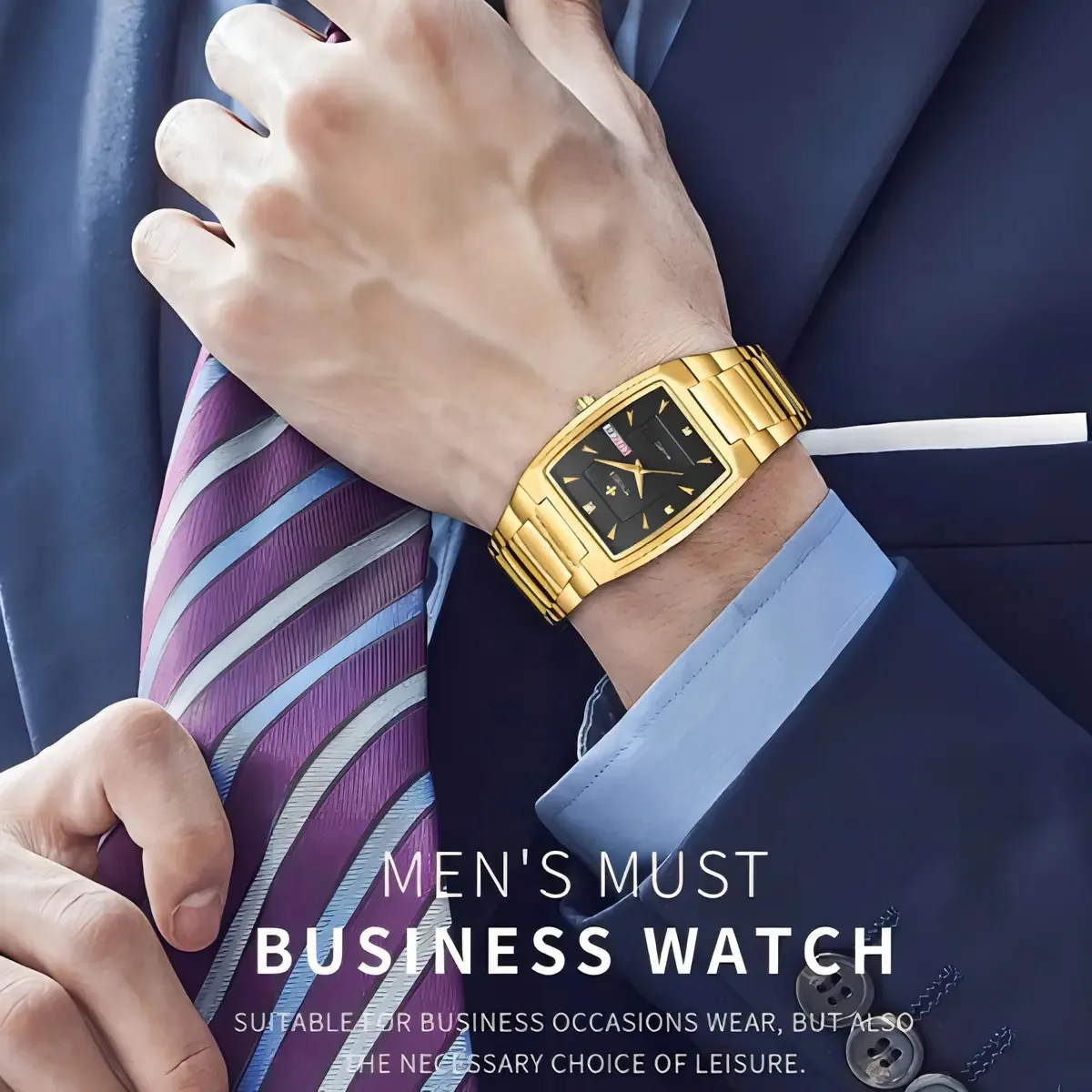 Relógios Wwoor Quartz Luxury Week Date