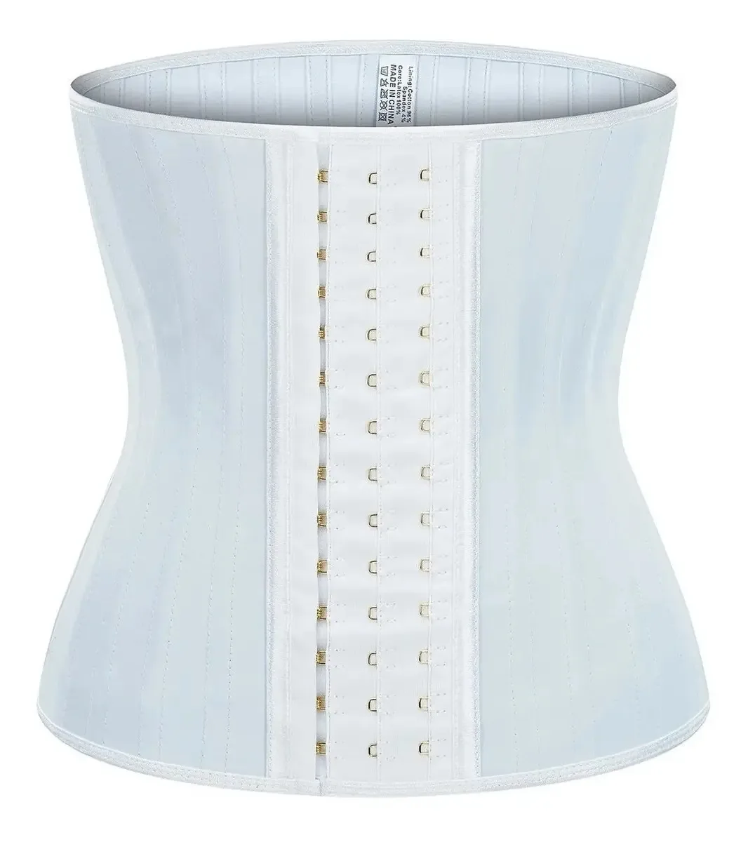 Cintas redutoras de látex modeladoras colombianas, 25 varetas, cor branca de neve, tamanho 6xl