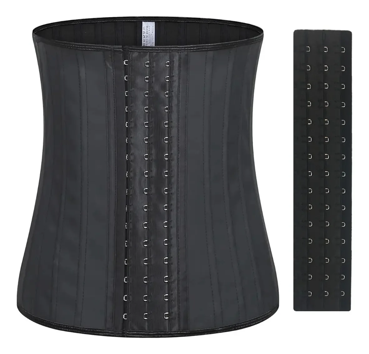 Cintas redutoras de látex modeladoras colombianas, 25 varetas, cor: preto puro, tamanho Xs