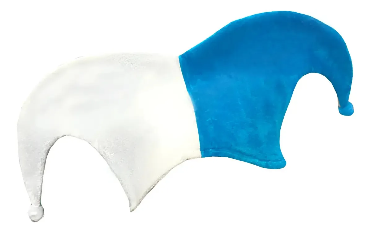 CACHENGUE ARGENTINA Boné azul celeste de 2 pontas com design listrado 2 BELLS Argentina