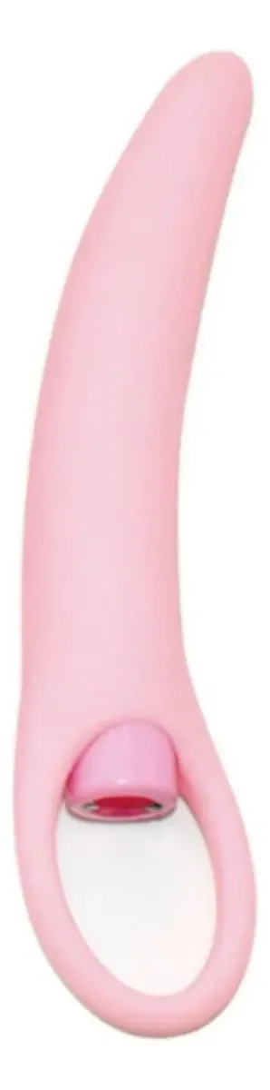 Dilatador vaginal vibratório rosa para terapia sexual grande