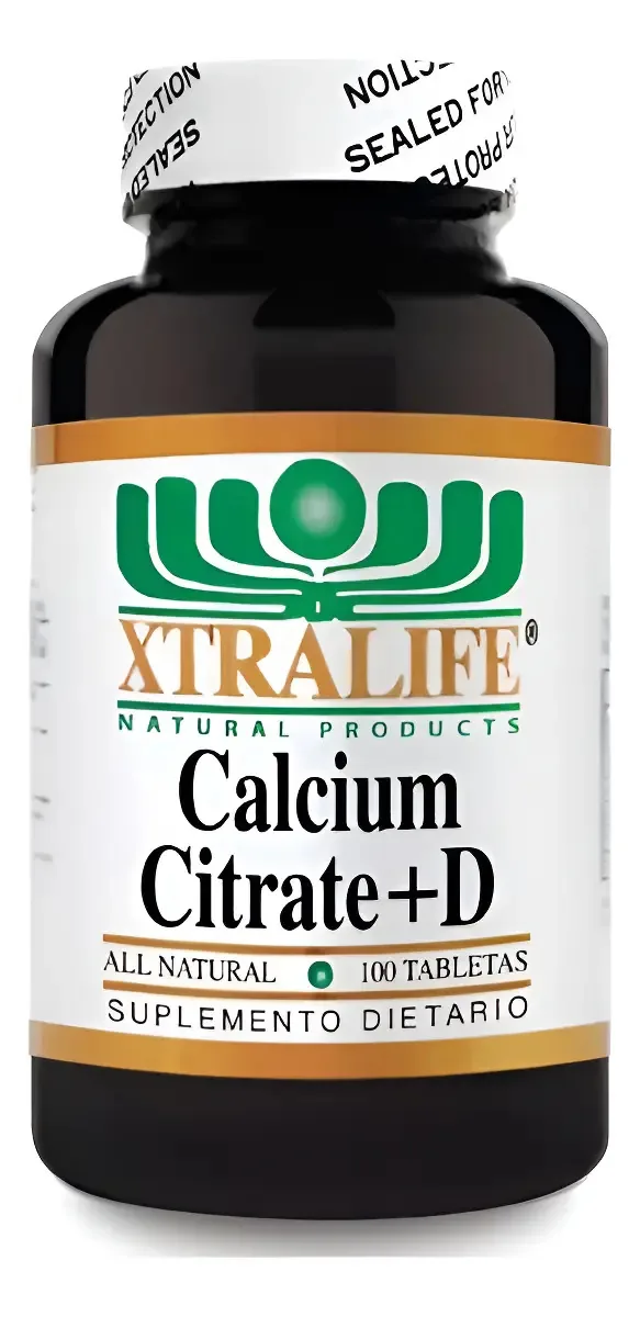 Suplementos em comprimidos Xtralife: citrato de cálcio, citrato de cálcio e suplementos de vitamina D