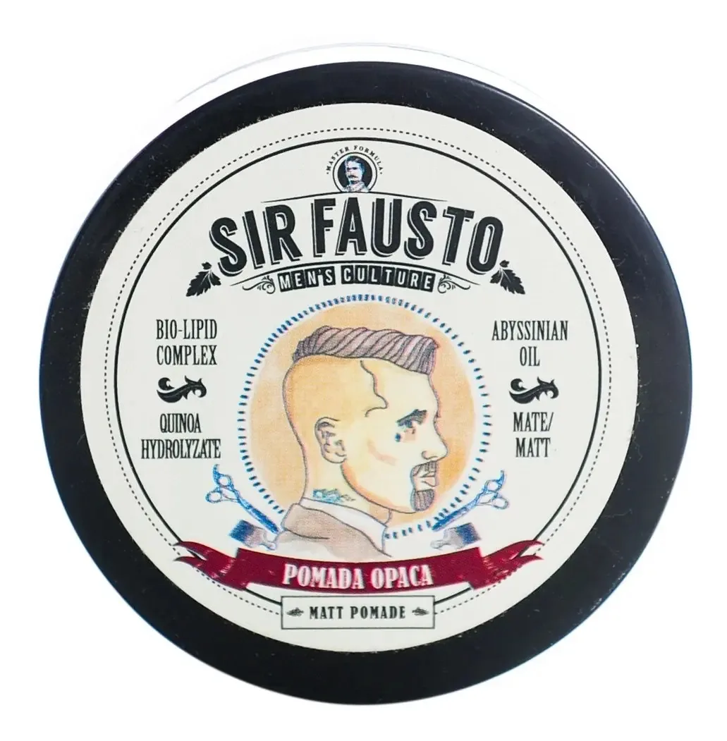 Sir Fausto Pomada Opaca Cabelo Barbearia 50ml