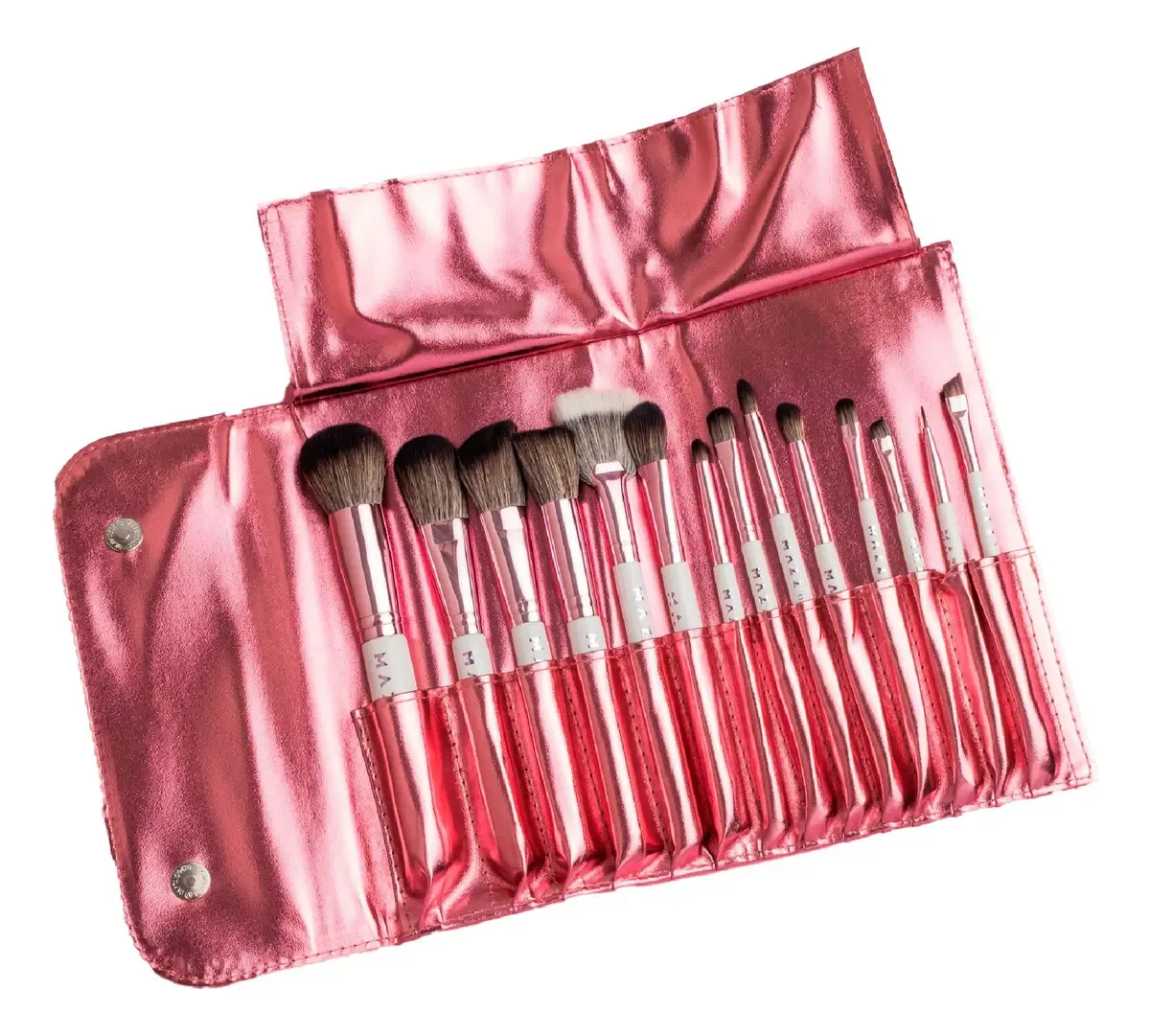 Conjunto de 14 pincéis e pincéis - Mazza Make Up Pink