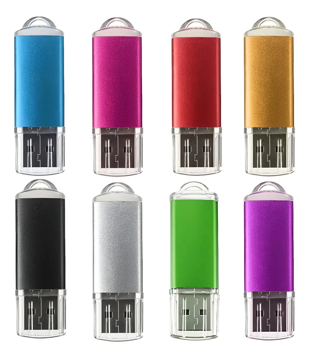 Kit De 10 Memórias Usb 4 Gb 2.0 Pen Drives De Cores Aleatóri Cor 5 Random Colors