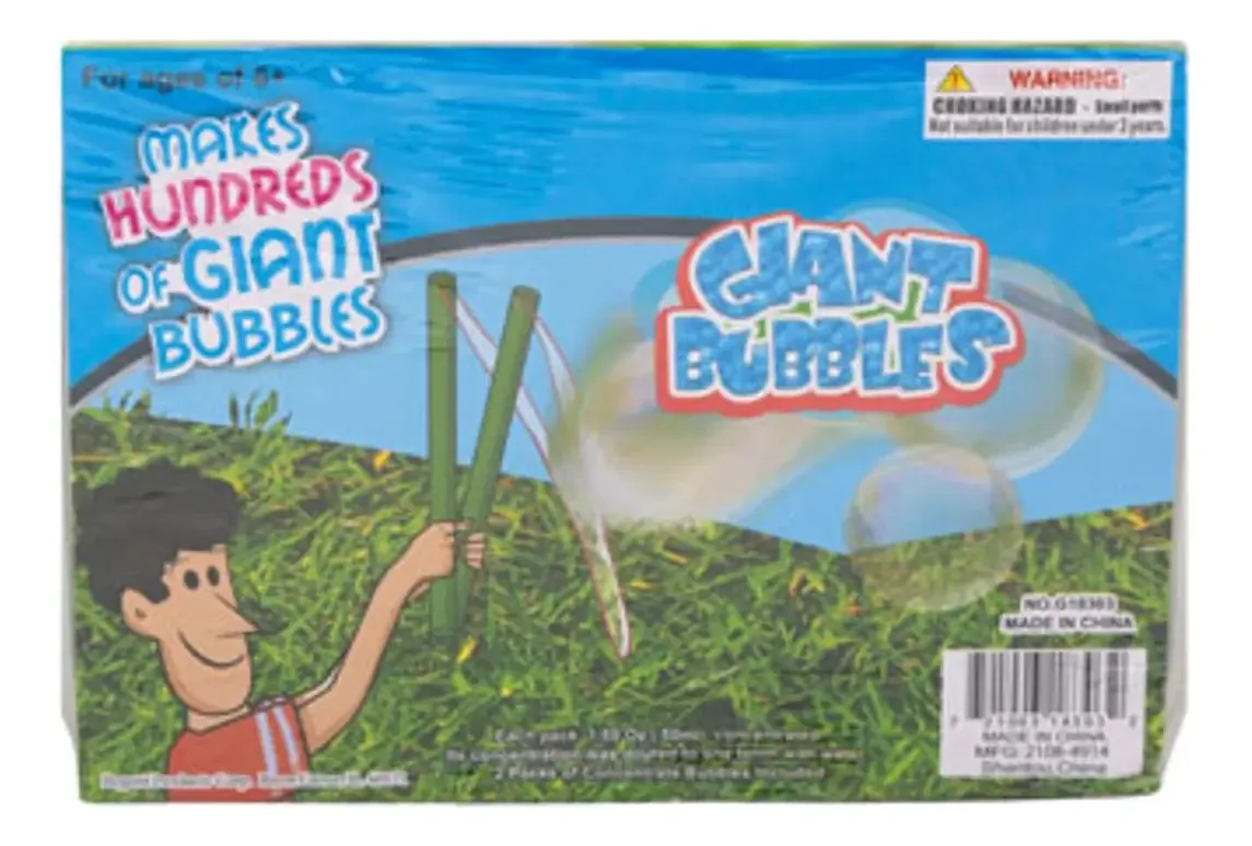 Bubble Jar para crianças, brinquedo verde gigante