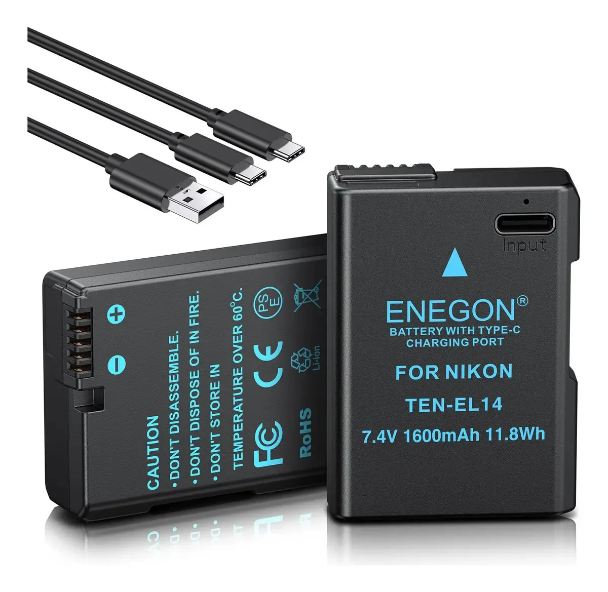Baterias de câmera íon de lítio Enegon TEN-EL14