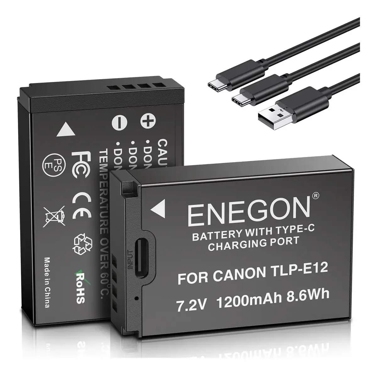 Baterias de câmera íon de lítio Enegon TLP-E12