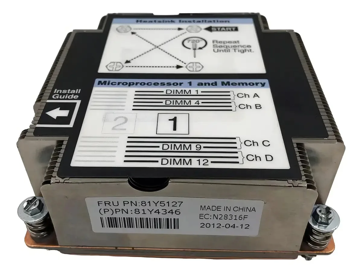 Dissipador Ibm Blade Flex X240 Cpu 1 81y5127 81y4346