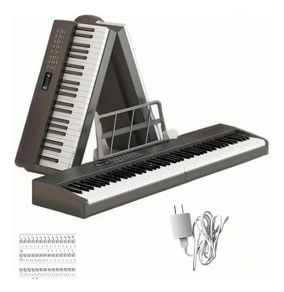 Teclado musical TUOMO C100 preto de ébano