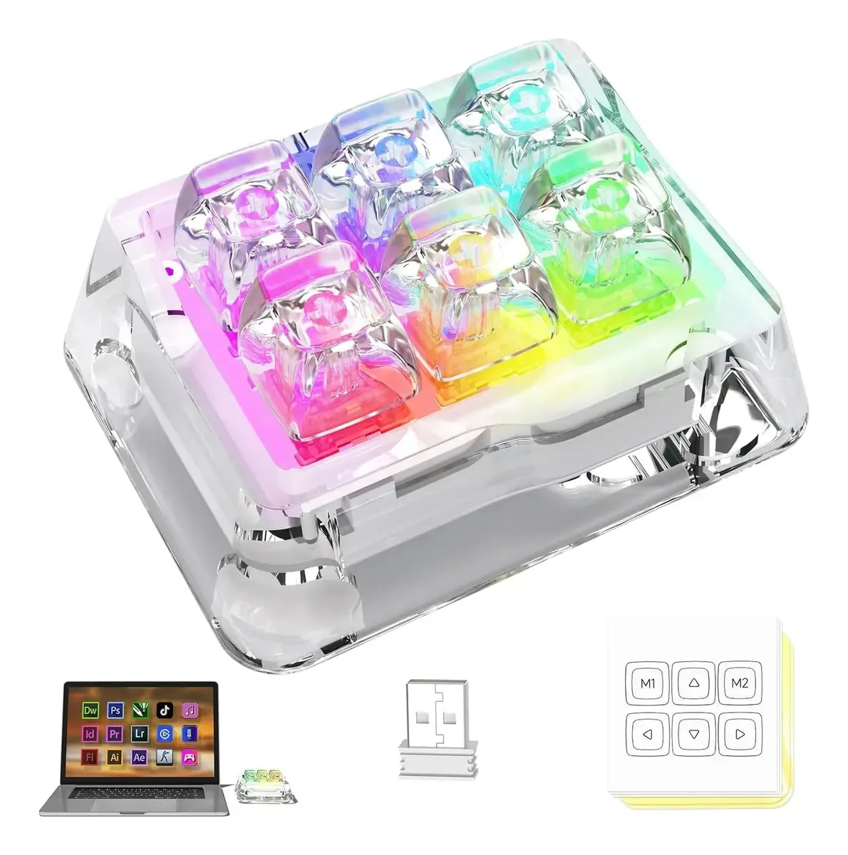 Teclado Osu Teclado mecânico de mão única com Nkro, com