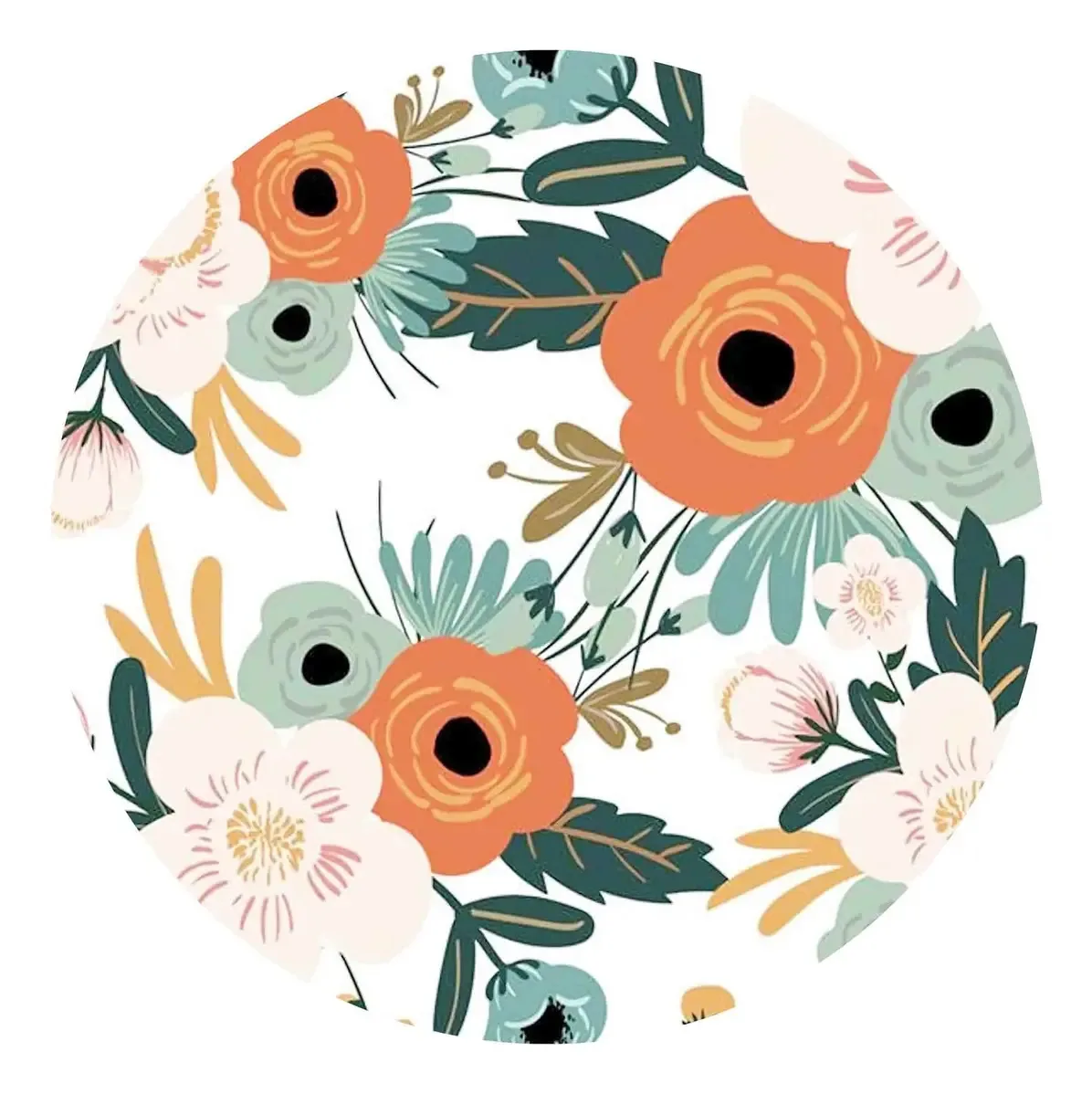 Tapete de mouse redondo Canflashion, mouse pad