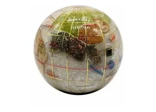 Arte exclusiva Pearl Swirl Ocean Gemstone de 3 polegadas