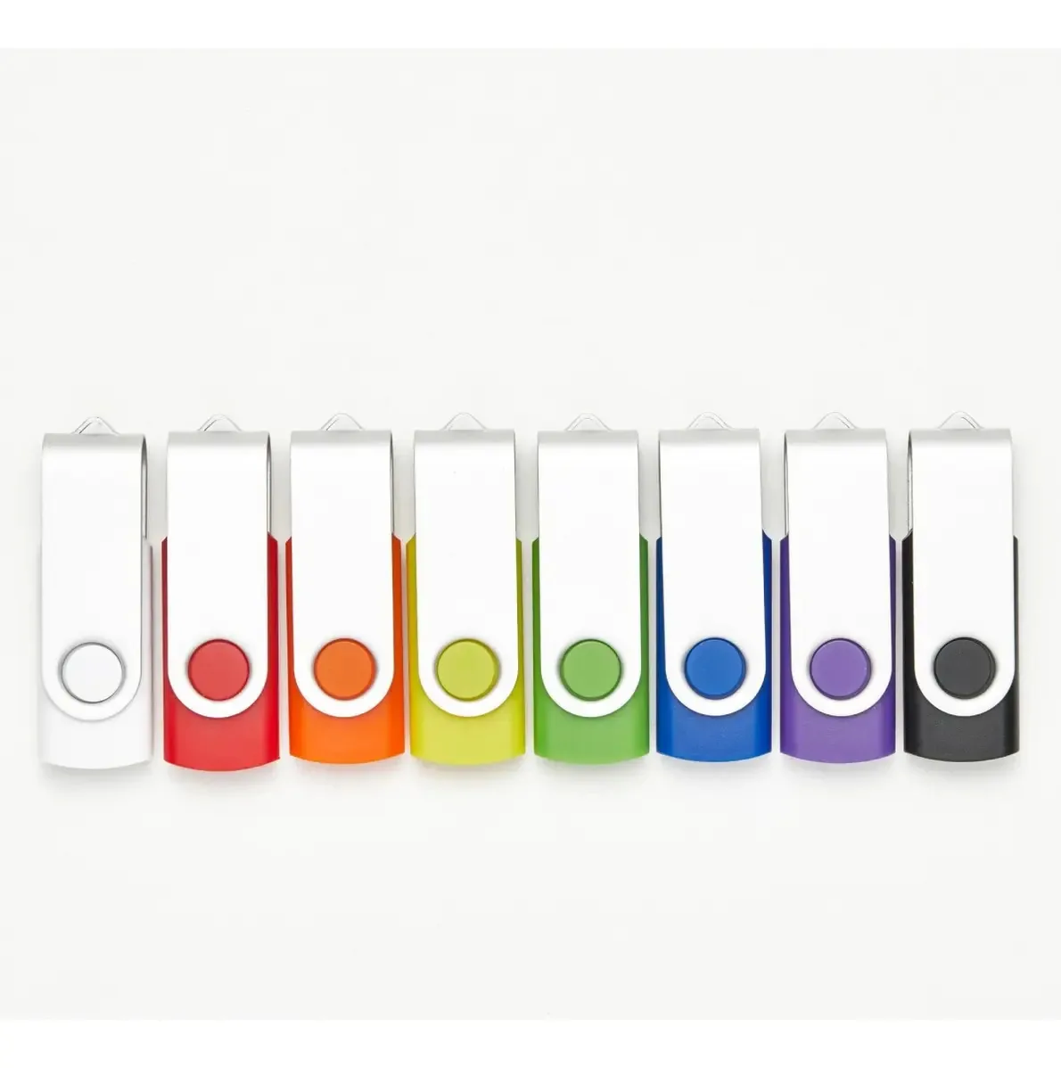 20 unidades de pen drives USB 2.0 de 1 GB a cores e 5 cores aleatórias