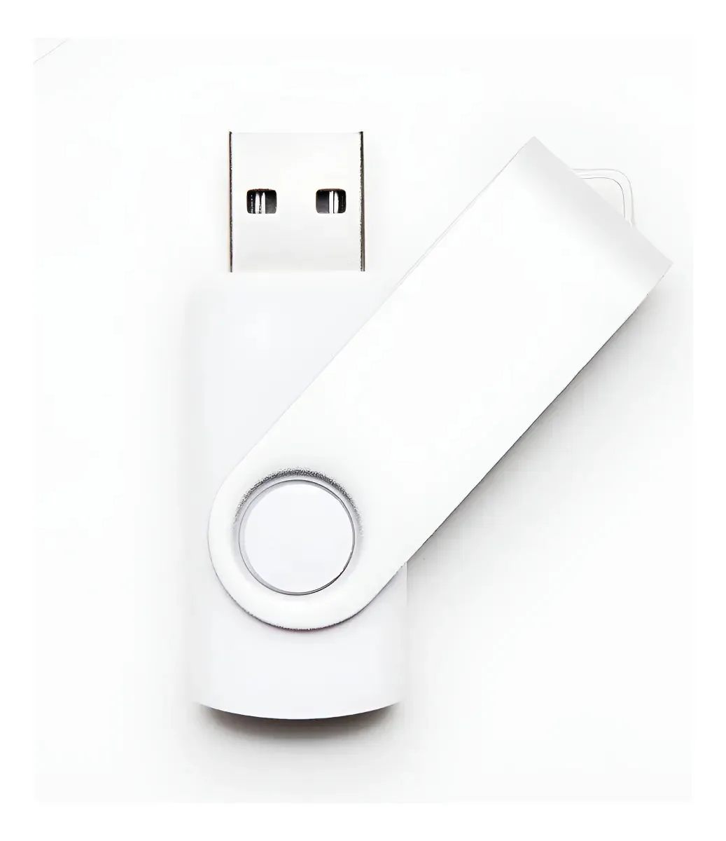 30 Unidades De Pen Drives 8gb Usb 2.0 Cor Branco