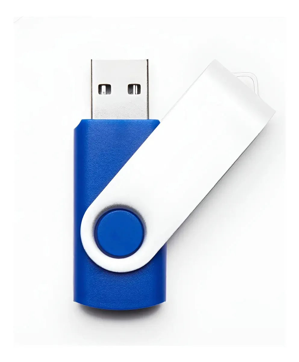 200 unidades de pen drives USB 2.0 de 2 Gb, cor azul