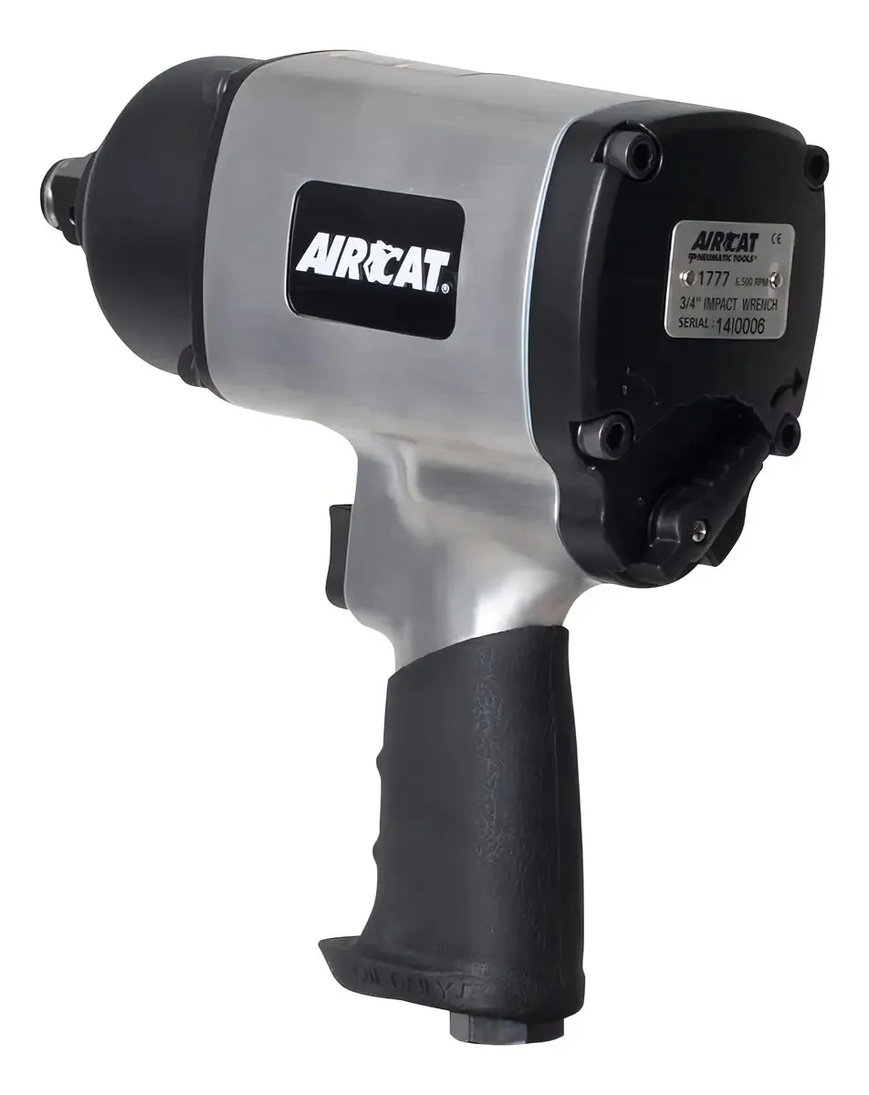 Ferramentas pneumáticas Aircat: chave de impacto de 3/4", cor prata