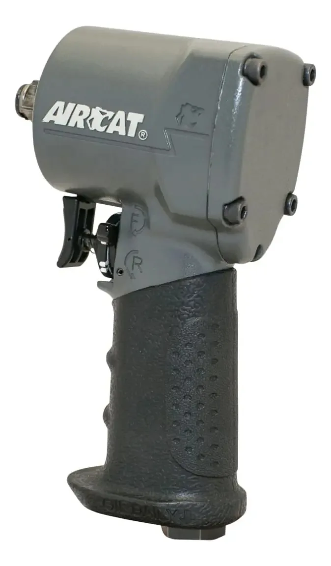 Ferramentas pneumáticas Aircat -th: chave de impacto direita. Cor Cinza